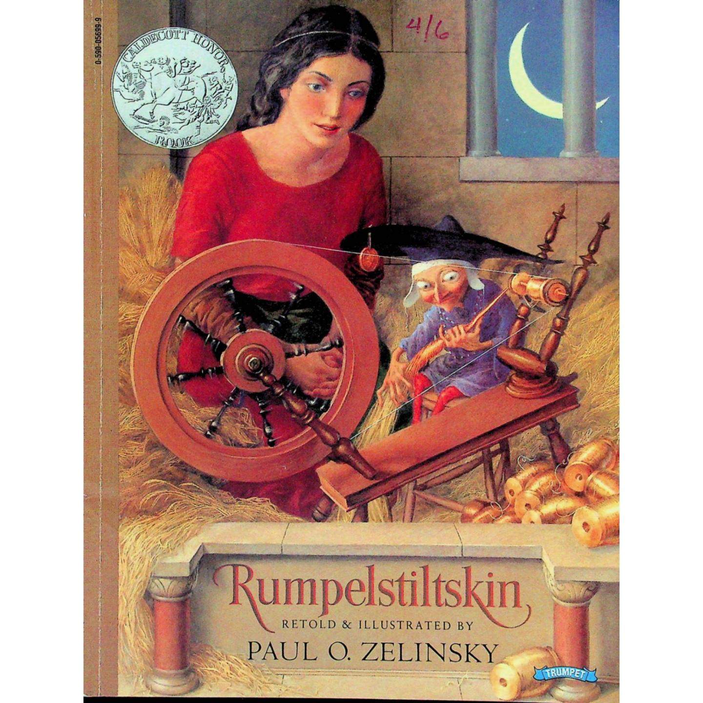 凯迪克银奖获奖绘本侏儒怪原版引进英语童话故事书保罗泽林斯基经典作品适合36岁儿童亲子阅读培养诚实守信品质精美插画格林童话