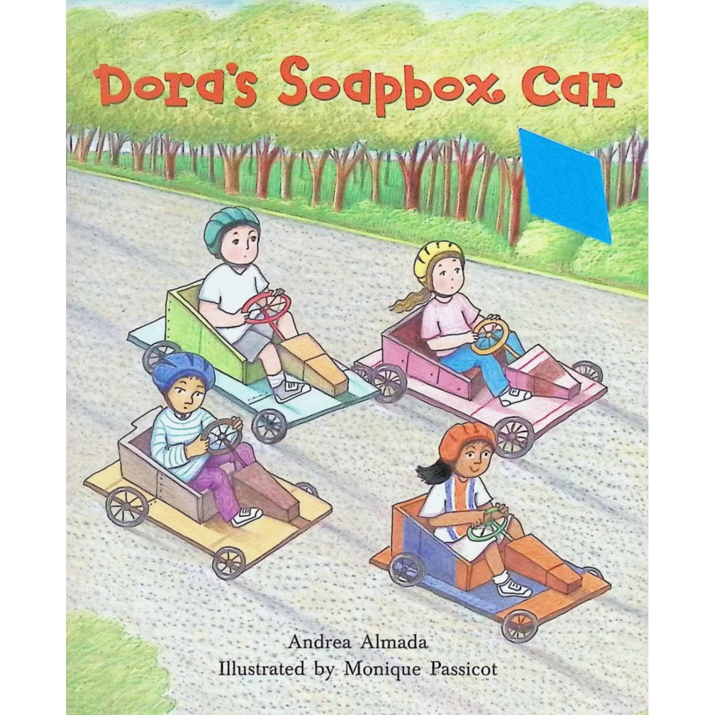 走向英语之路系列原版引进DorasSoapboxCar英语绘本适合710岁小学生阅读讲述多拉通过劳动攒钱在爸爸帮助下制作肥皂盒汽车并赢得