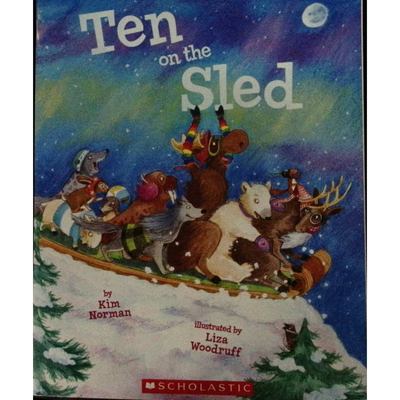 英文原版图书冬日动物数字绘本