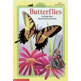 学乐出版社全面阅读系列原版书Butterflies英语绘本自然科学亲子共读适合36岁儿童了解蝴蝶生命周期和栖息地的趣味科普读物