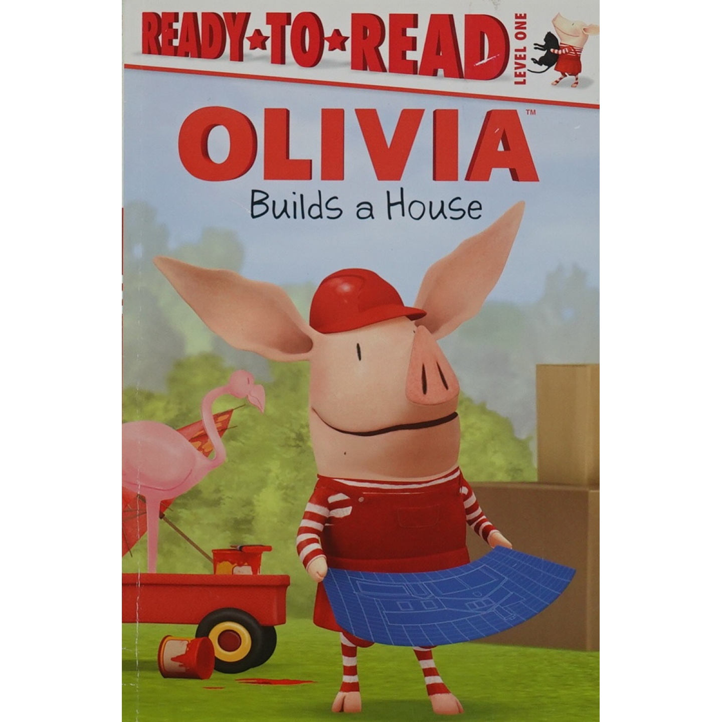 英语原版书奥莉薇盖房子ReadytoRead系列亲子共读绘本OliviaBuildsaHouse美国儿童读物作家玛吉泰斯塔创作活泼插画沙恩L约翰