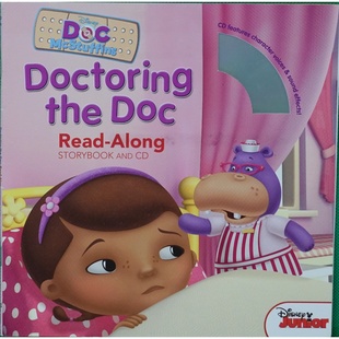 迪士尼幼儿原版英语绘本DoctoringTheDoc讲述小医生麦芬照顾玩具们的温馨故事适合36岁亲子共读帮助孩子学习关心他人和简单医疗