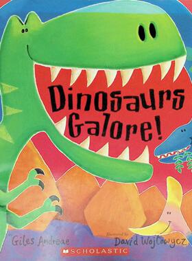 英语原版书恐龙多多绘本由英国著名儿童作家吉尔斯安德烈创作大卫沃伊托维奇绘制适合36岁儿童亲子共读通过朗朗上口的韵文和鲜艳