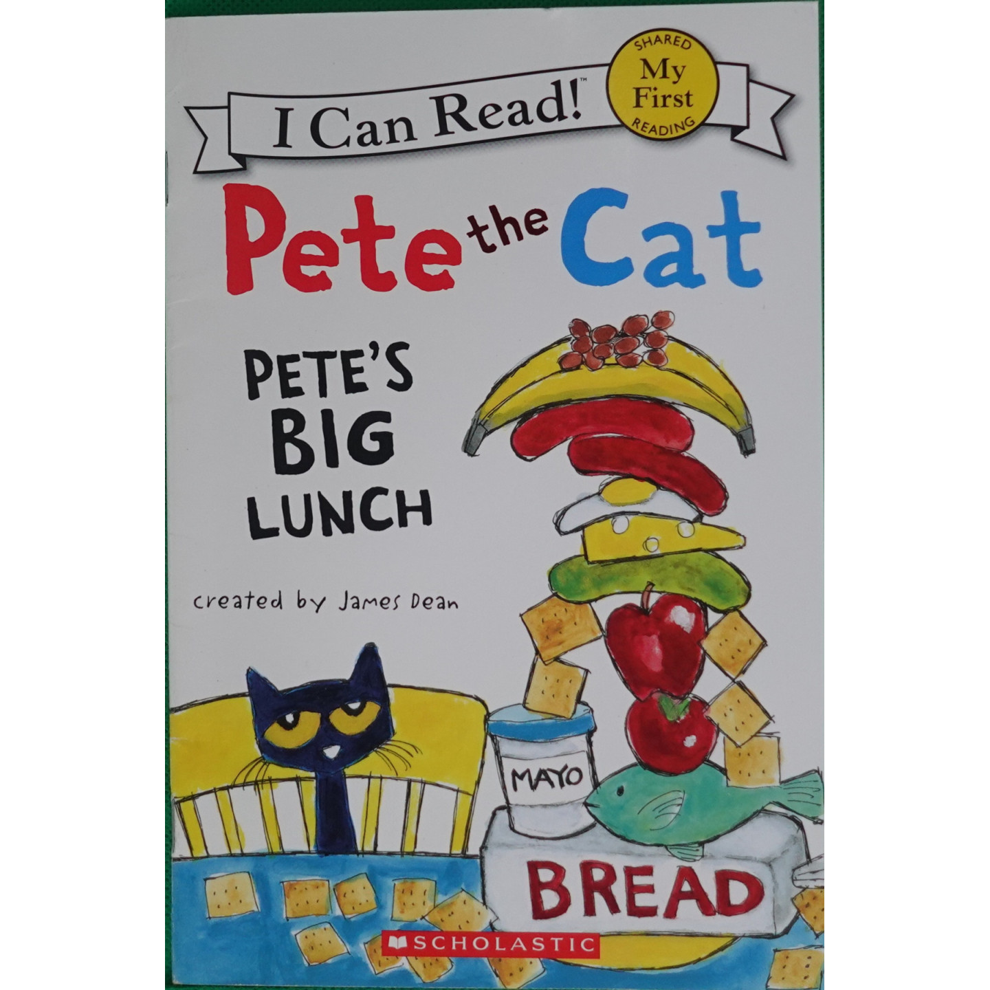 英语原版书皮特猫系列PetesBigLunch我会读我的第一套阅读亲子共读绘本36岁儿童幽默故事生活习惯培养食物认知图画书