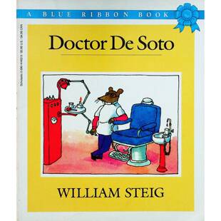 英语原版书蓝丝带图书德索托医生DoctorDeSoto绘本威廉史泰格作品纽伯瑞银奖美国图书馆协会年度好书亲子共读36岁儿童幽默动物故