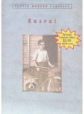 纽伯瑞儿童文学奖银奖作品海雀现代经典原版书Rascal英语动物小说适读710岁讲述男孩与浣熊真挚友谊的成长故事SterlingNorth经典