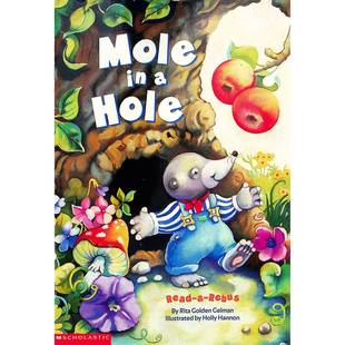 英语原版书走进阅读系列Mole绘本洞里的鼹鼠亲子共读丽塔戈尔登格尔曼创作霍莉汉农绘制插画讲述鼹鼠寻找友谊的温馨故事适合36