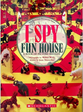 英语原版引进我间谍系列趣味屋FunHouse儿童益智视觉谜题书由获奖作家珍马佐洛和摄影师沃尔特威克联袂打造通过精美摄影图片和巧