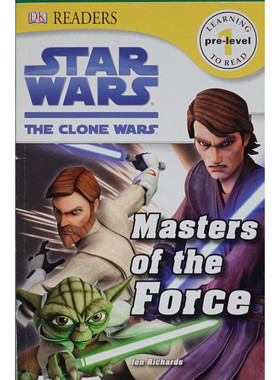 DK读本系列原版书克隆人战争原力大师英语科幻绘本适合710岁儿童阅读讲述绝地武士和西斯尊主如何运用原力配有生动图片和词汇表