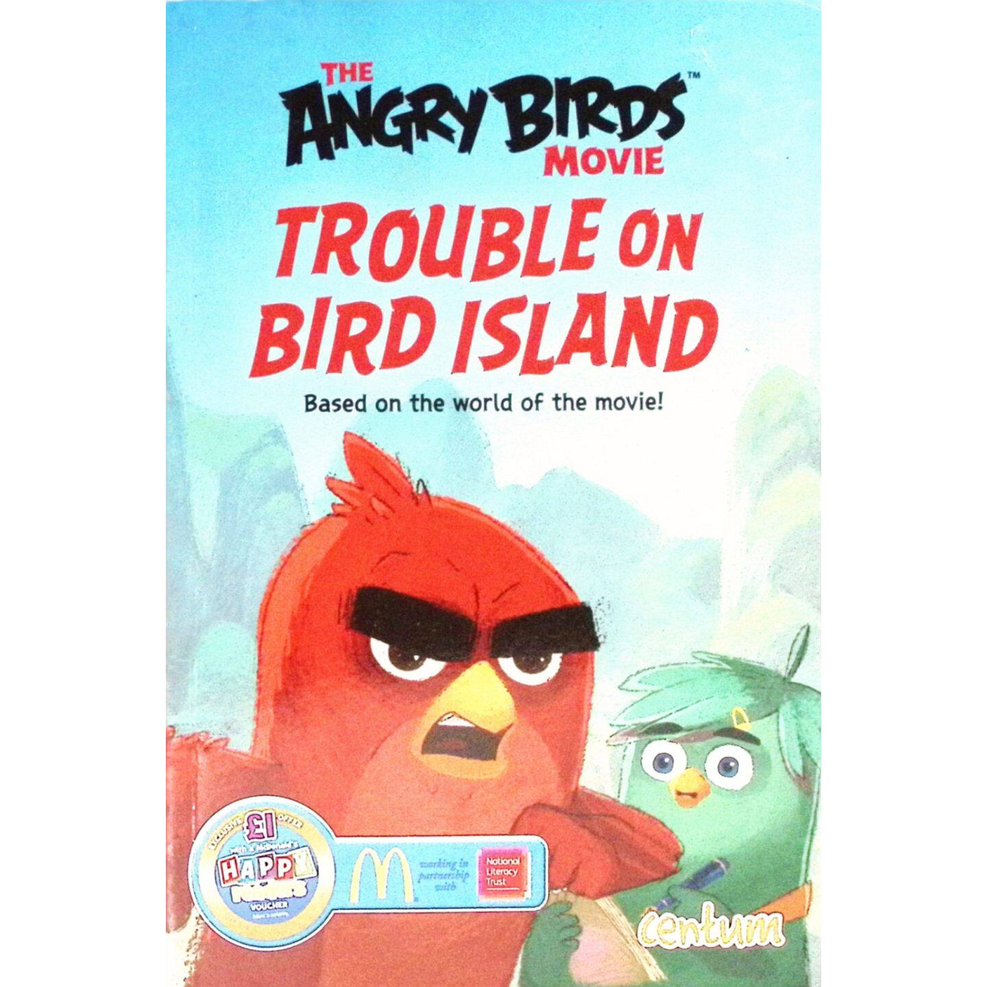 愤怒的小鸟电影系列原版英语绘本捣蛋鸟岛AngryBirds冒险悬疑儿童小说跟随主角芬奇解开雕像谜团培养观察力和逻辑思维适合710岁