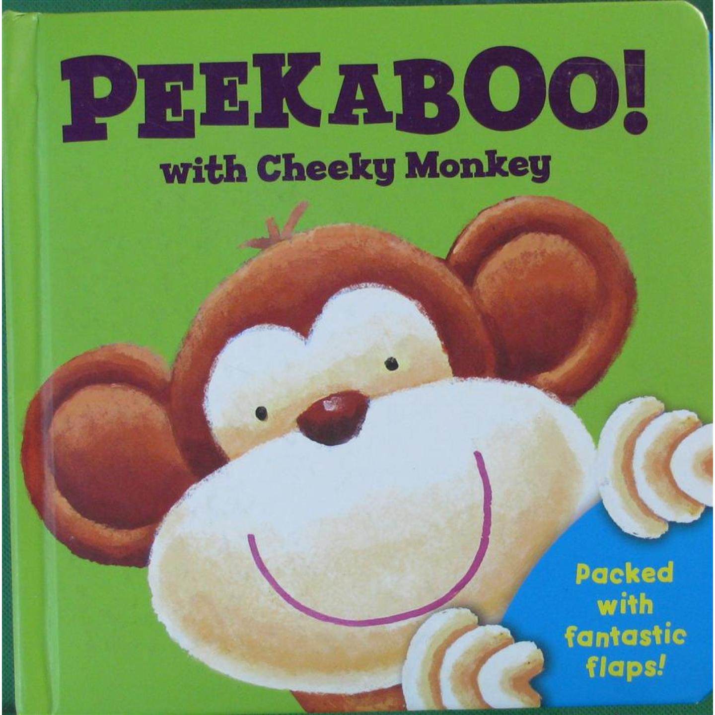 英文原版图书淘气猴子躲猫猫书