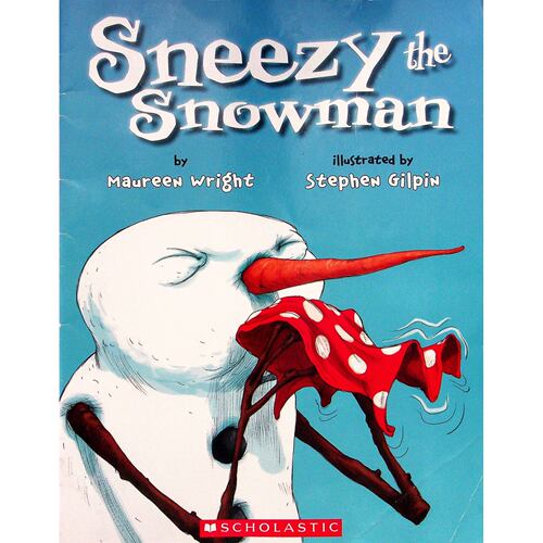 英文原版图书喷嚏雪人绘本