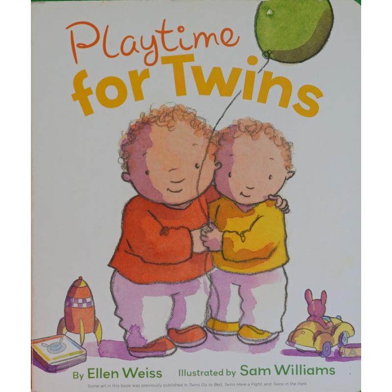 playtime for twins by ellen weiss木板书little simon双胞胎的游戏
