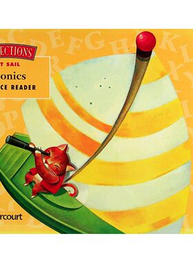 英语原版书SetSail精选集自然拼读绘本36岁儿童启蒙读物色彩鲜艳故事简单易懂帮助孩子学习自然拼读词汇和阅读理解能力哈考特出