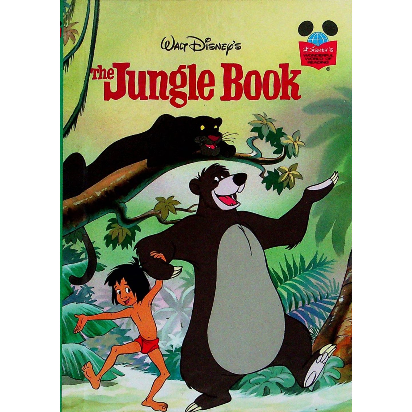 沃尔特迪士尼原版引进英语绘本森林王子JungleBook经典童话故事适合36岁亲子共读培养勇气与友谊的丛林冒险成长绘本
