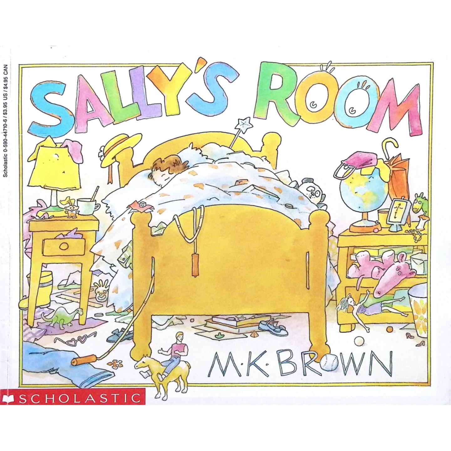 英语原版书萨丽的房间绘本儿童生活幽默故事习惯养成SallysRoom适合36岁亲子共读学乐出版社出版MK布朗创作通过夸张情节教会孩子