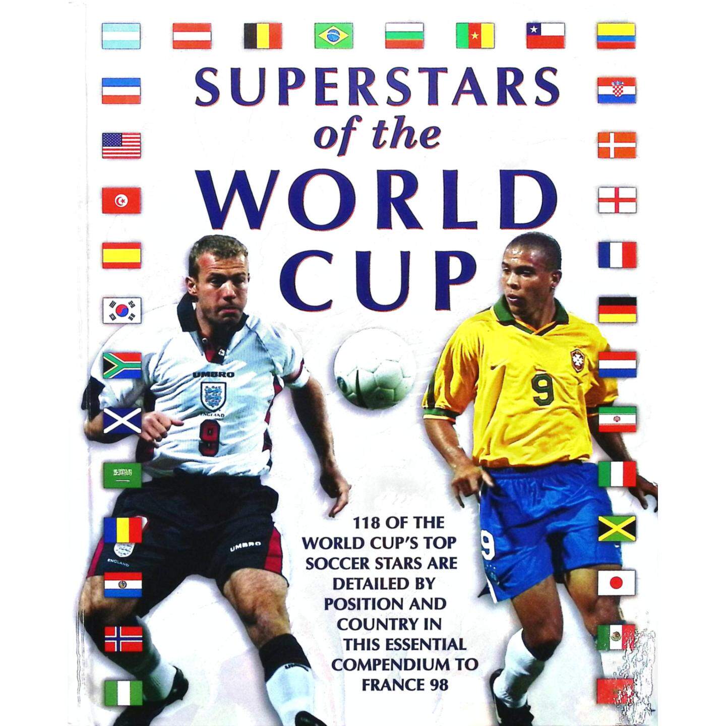英语原版引进世界杯超级巨星绘本书乔恩帕尔默著足球迷必备SuperstarsoftheWorldCup收录118位顶级球星按位置国家分类全面回顾世