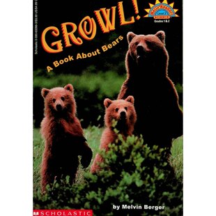 英语原版书咆哮关于熊的绘本HelloReader科学系列儿童科普读物梅尔文伯格创作的生动熊类科普绘本适合710岁儿童阅读了解不同种类