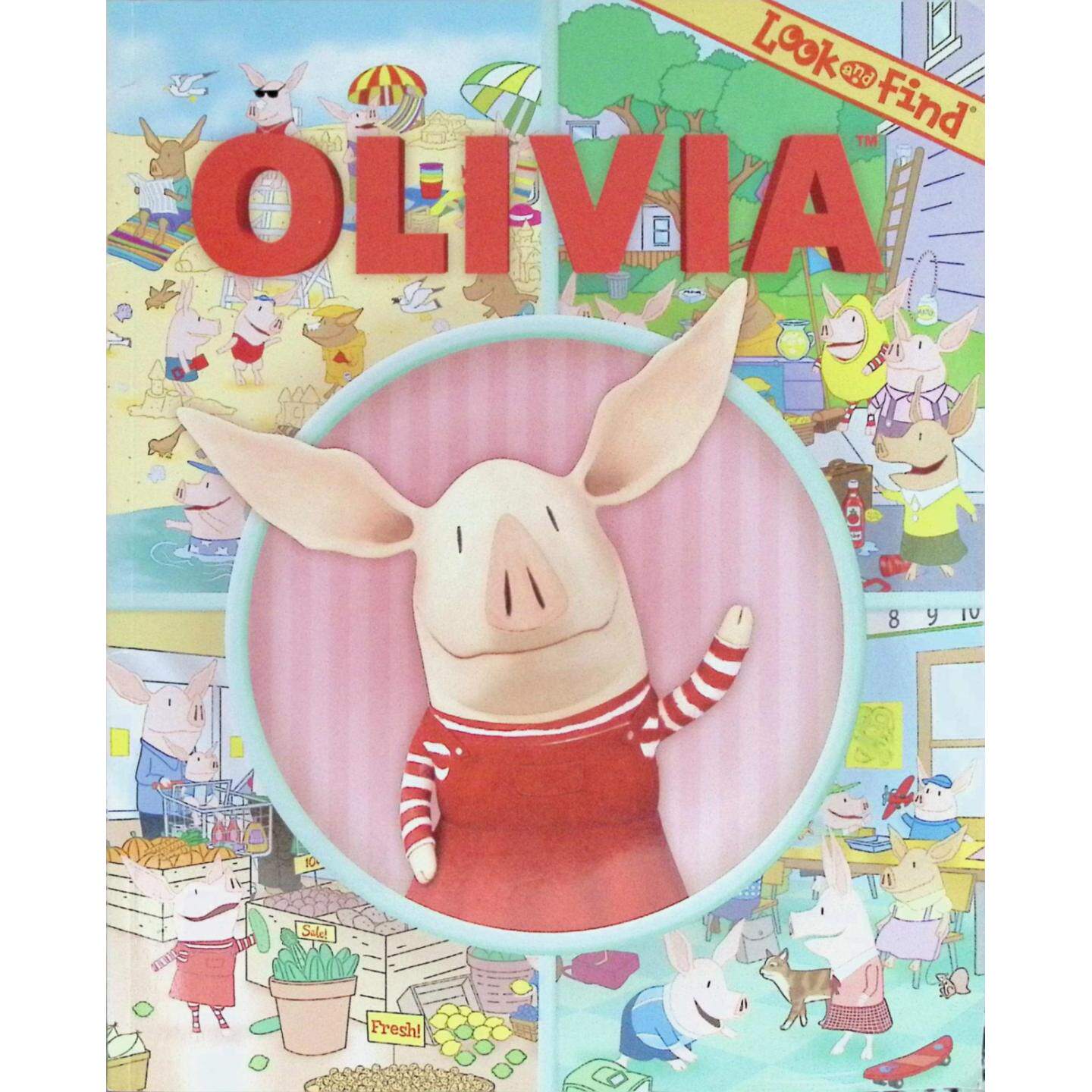 英语原版引进奥莉薇视觉大发现系列Olivia益智绘本凯迪克大奖作者伊恩福尔克纳创作迪士尼插画师鲍勃贝里绘制专为36岁儿童设计