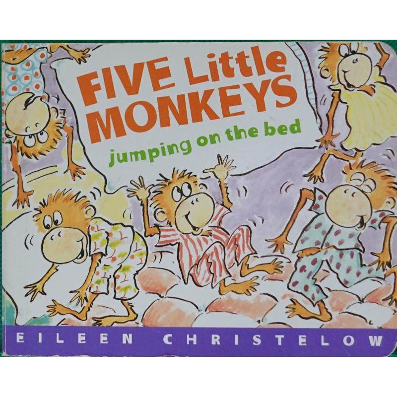five little monkeys jumping on the bed board book by eileen chri