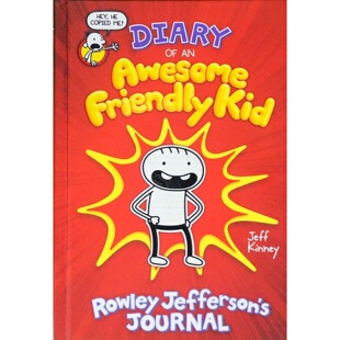 英语原版小屁孩日记系列超棒小孩罗利日记Awesome绘本杰夫金尼作品适合710岁儿童阅读的幽默日记体小说讲述友谊与学校生活的