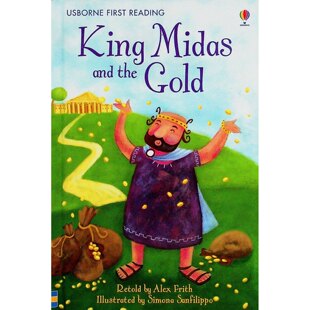 厄斯本初级阅读系列原版英语绘本米达斯国王与金子亚历克斯弗里斯改编经典希腊神话故事西蒙娜圣菲利波绘制生动插图适合36岁亲
