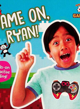 英语原版书瑞安的世界GameOn互动绘本适合36岁儿童亲子共读跟随YouTube明星瑞安卡吉开启游戏冒险培养问题解决能力和团队合作精