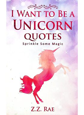 英语原版书我想成为独角兽语录青少年励志Unicorn语录绘本ZZ雷作品适合1114岁青少年阅读通过独角兽主题语录培养自信和积极心态