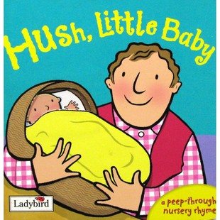 英语原版书瓢虫图书HushLittleBaby童谣绘本亲子共读02岁艾玛多德插画经典童谣洞洞书通过生动图画和趣味洞洞设计帮助宝宝语言发