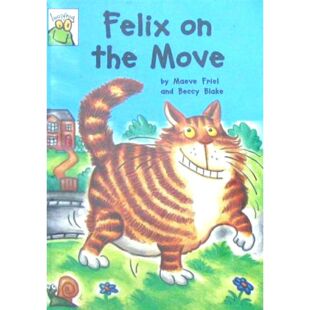 蛙跳系列英语原版引进绘本菲利克斯在行动由知名儿童作家梅芙弗里尔和插画师贝基布莱克联袂创作讲述猫咪菲利克斯搬家的幽默故事