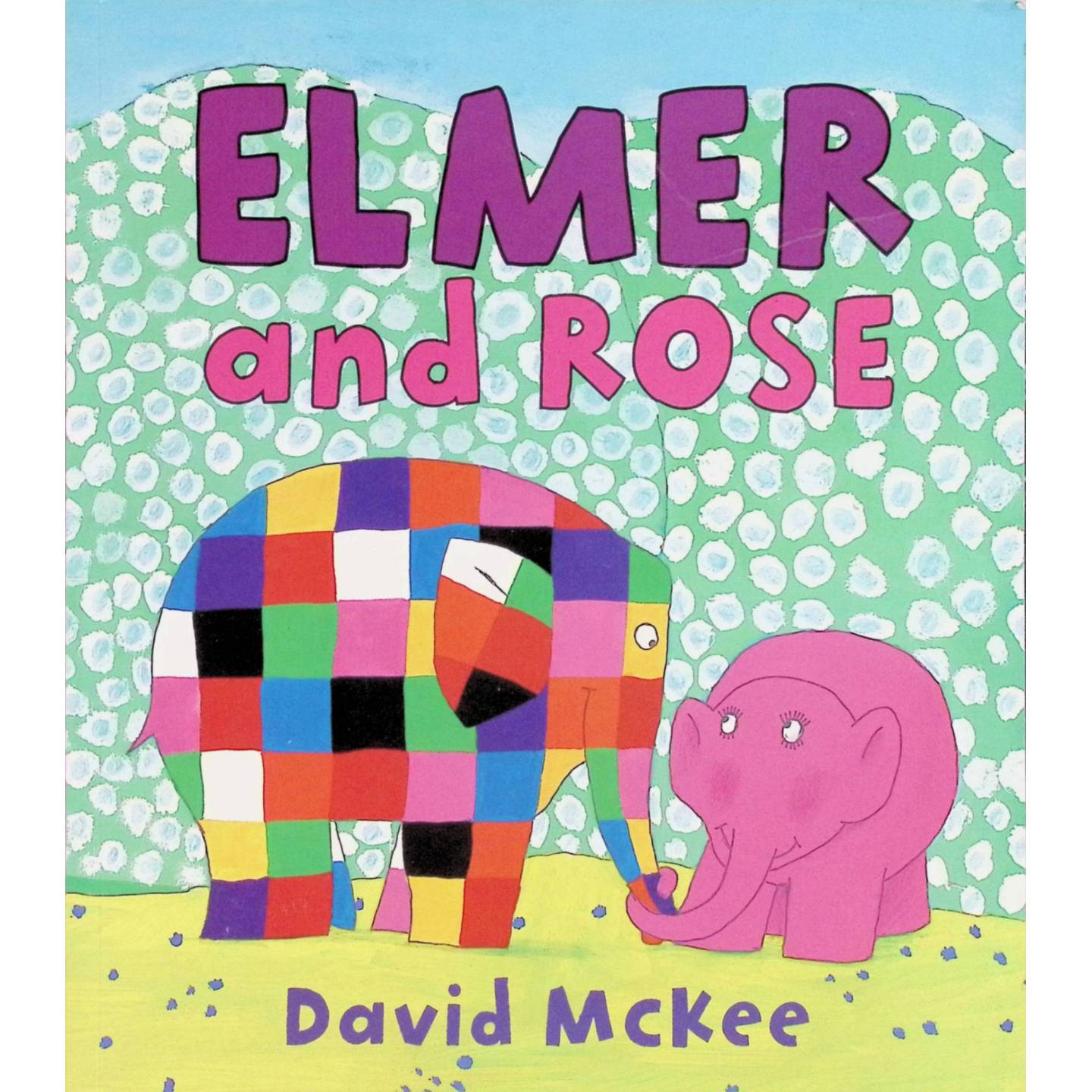 英语原版书艾尔默系列Elmer绘本亲子共读图画书友谊故事大卫麦基创作适合36岁儿童讲述拼布小象艾尔默与粉红小象罗斯的温暖友谊