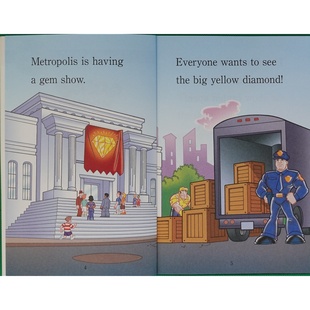 走进阅读系列原版书英语绘本TheCaseoftheMissingDiamond丢失的钻石案适合710岁儿童阅读的侦探冒险故事培养推理观察能力超人X光