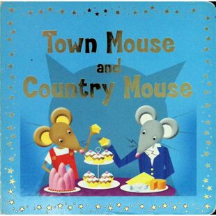 英语原版城市老鼠和乡村老鼠背包书系列童话故事绘本珍妮特奥图尔经典寓言作品通过生动插画展现城市与乡村生活对比适合710