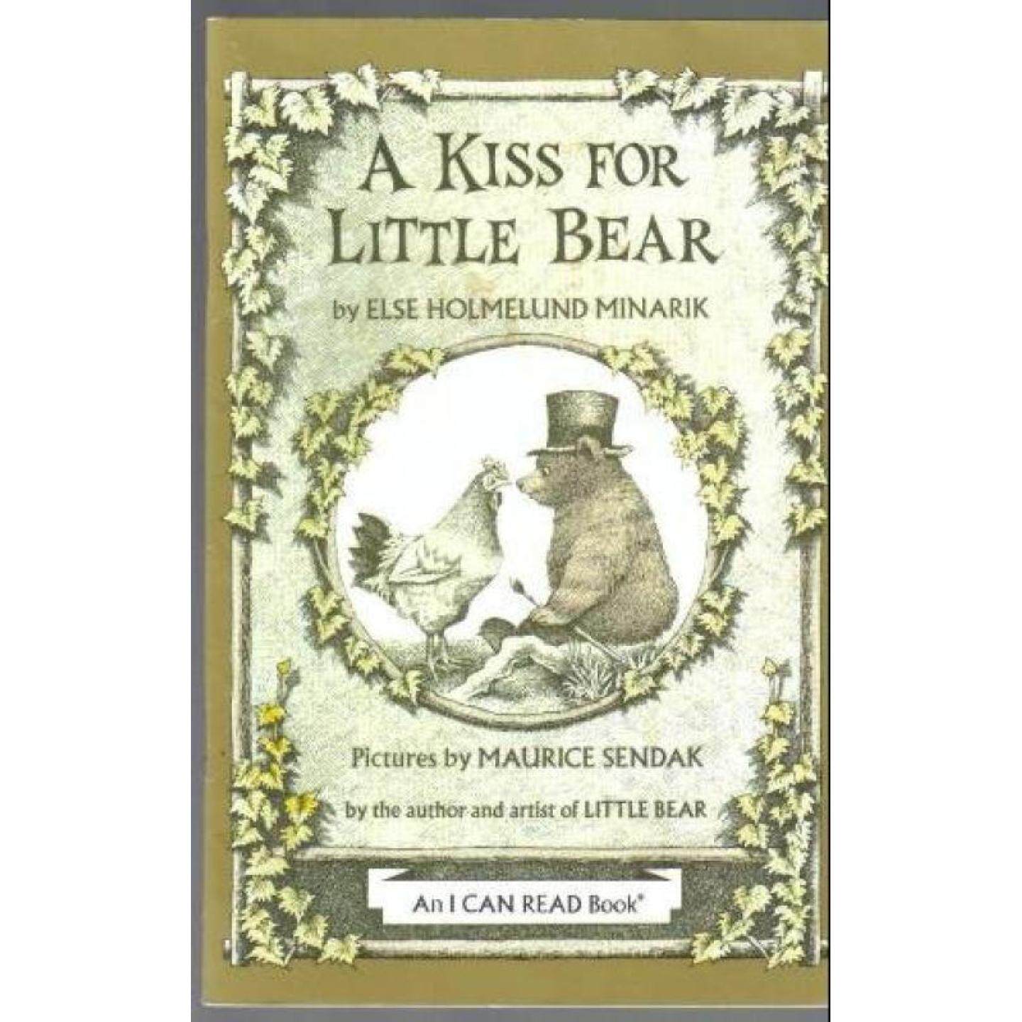 我会读系列原版书给小熊的吻英语绘本亲子共读LittleBear艾斯霍姆伦米纳里克莫里斯桑达克凯迪克奖得主作品爱与亲情传递故事适合