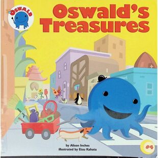 英语原版书Oswald系列奥斯瓦德的宝藏绘本讲述分享和友谊的温馨故事适合36岁儿童学习断舍离和生活技能