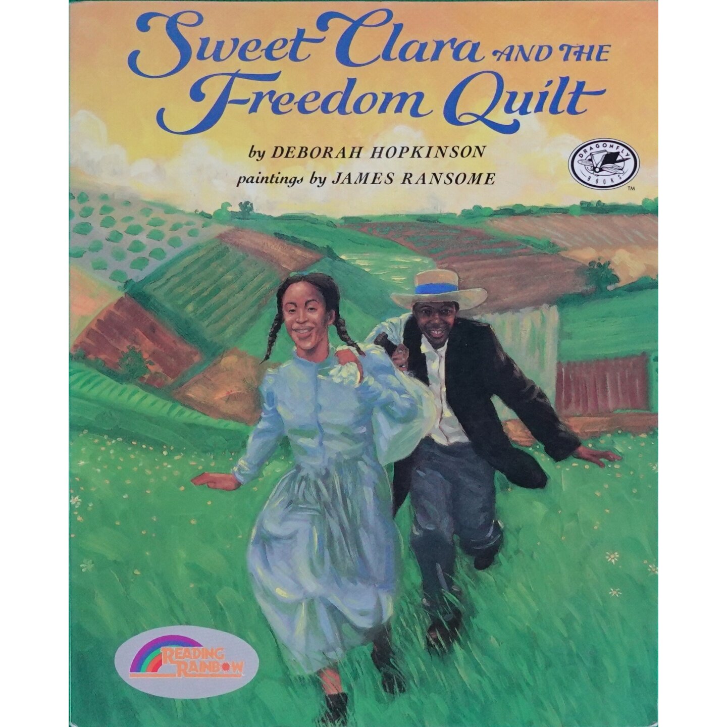 英语原版书阅读彩虹系列SweetClara绘本非裔美国历史故事黛博拉霍普金森著詹姆斯兰塞姆绘讲述奴隶女孩克拉拉用百衲被传递自由密