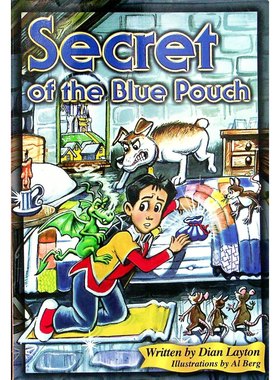 王国历险记系列原版英语章节书蓝色布袋的秘密由资深儿童文学作家黛安莱顿创作插画师艾尔伯格绘制生动黑白插图讲述主角Seeker在