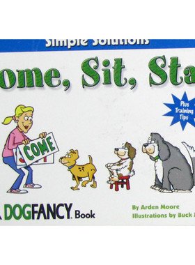 英语原版书简单方案系列ComeSitStay狗狗训练绘本宠物护理指南适合710岁儿童学习基本指令训练技巧与爱犬建立良好关系理解狗狗行