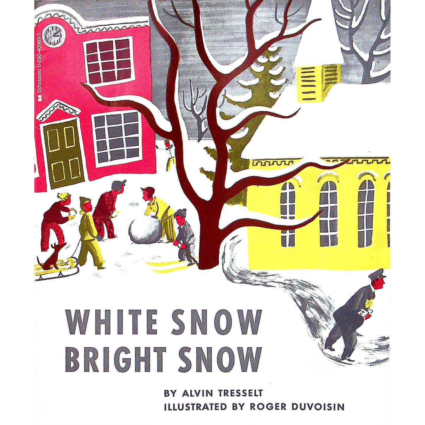 凯迪克金奖绘本WhiteSnow白雪晶晶亮英语原版书亲子共读36岁儿童绘本阿尔文特雷塞尔特著罗杰迪瓦森绘学乐出版社出版冬日雪景主