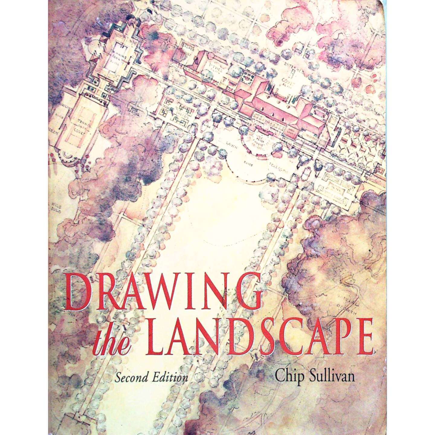 奇普沙利文原版书绘本书DrawingtheLandscape景观建筑绘图技巧英语艺术教育适合14岁以上读者学习景观建筑绘图技巧设计概念表达