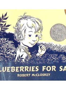 英语原版书帕芬图画书系列Blueberries凯迪克奖绘本小塞尔摘蓝莓适合36岁亲子共读温馨自然故事培养观察力想象力