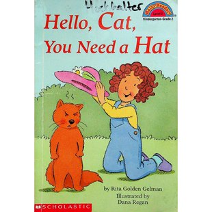 英语原版书你好读者系列Hello幽默绘本猫咪帽子故事亲子共读适读36岁丽塔戈尔登盖尔曼创作达纳里根插画学乐教育集团出版适合3