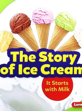 美国原版引进步步为营系列StepbyStep英语启蒙科普绘本从牛奶开始36岁儿童食品科学认知书通过真实工厂照片展示冰淇淋制作全过程