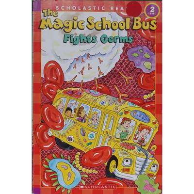 The Magic School Bus Fights Germs Scholastic Reader Level 2 by Kate Egan平装Scholastic神奇校车系列战斗细菌学术读卡器 2