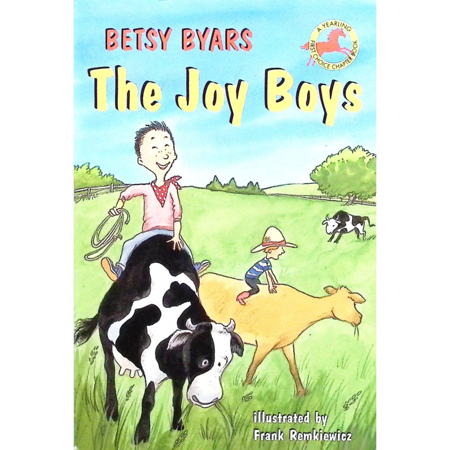 欢乐男孩TheJoyBoys英语原版书青年出版社首选章节书彩色插图版贝齐拜厄斯著弗兰克雷姆基维奇绘适合58岁男孩阅读的牧场生活冒险