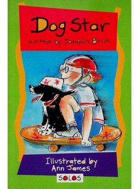 英语原版引进儿童文学DogStar独奏系列章节书珍妮布莱恩著安詹姆斯插图讲述会滑滑板的小狗Spud的友谊冒险故事适合710岁儿童阅