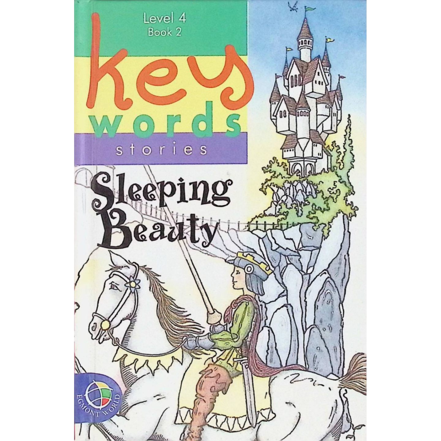 英语原版书关键词故事系列SleepingBeauty睡美人绘本童话亲子共读适合36岁儿童英语词汇学习经典童话改编英国作家雪莉杰克逊改编