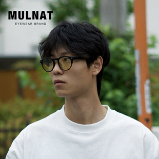 MULNAT OPTICAL目奈x花生5.0合作款手工弹簧腿梨形圆框国潮眼镜架