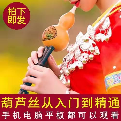 葫芦丝视频教程专业零基础自学入门初学教学视频教程零基础素材