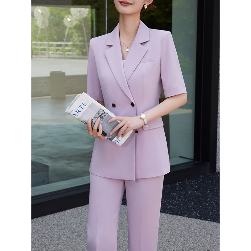 高级感西装套装女2026新款夏季薄款小个子显瘦休闲气质职业装西服